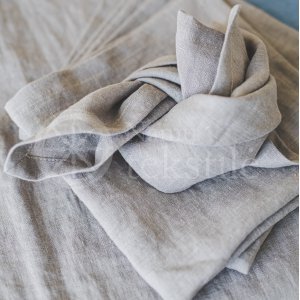 Stone Washed Linen Napkin NATURAL